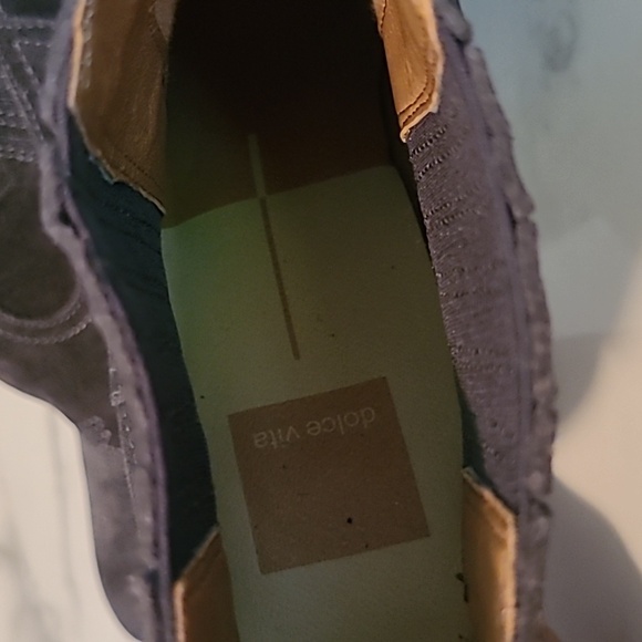 Dolce Vita Jones Dark Gray Suede Leather Chelsea Western Ankle Booties Wmn 9.5 - Picture 12 of 16